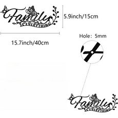 메탈 월 아트 빈티지 방청 방수 홈 주방 정원 욕실, black, 4XL
