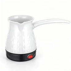 전기 터키식 플라스틱 커피포트 주전자 급속 가열 중동식 브루잉 미니, 01 유럽 ​​연합, 02 하얀색