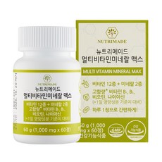 뉴트리메이드 멀티 비타민 미네랄 맥스 60g, 1개, 60정