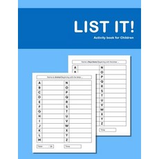 (영문도서)List it! Activity Book For Children: Activity book for Kids with Autism or Asper... Paperback, Independently Published, English, 9781075133244
