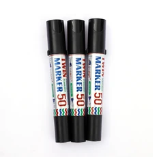 [호환제품] 3pcs 방수 대형 영구 마커 듀얼 팁 돌 포스터 캔버스 유리 목재 세라믹 용 2mm6mm 와이드, 3pcs Black