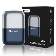 휴대용 전기면도기 무선 여행용 남성용 충전식 전기 면도기 플로팅 더블 블레이드가있는 가정용 물 세척 가능, 2)Blue