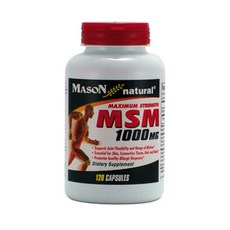 MASON natural MSM 1000 毫克膠囊, 120顆, 1罐