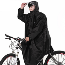 이륜 차 성인용 우비 방수 레인코트 전동차 오토바이 우비 킥보드 파우치 간편한 자전거 넉넉한 반사띠, FREE, 블랙