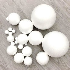 한소픈 스티로폼 볼 원모형 구 DIY 만들기 눈사람 만들기 미술재료, 2cm(100개), 1개
