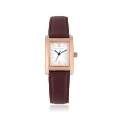 매장정품 레노마 RENOMA WATCH RE540 여성용 스퀘어 가죽 밴드 시계 로즈골드레드 RE540LRE 752795