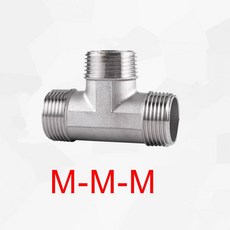 DN15 DN20 DN25 암나사형 BSP 피팅 나사형 스틸 스테인레스 파이프 304 3방향, 1/2