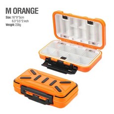 방수 낚시 태클 액세서리 잉어 상자 용품에 물고기 미끼 대한 보관 도구, M Orange B, 1개