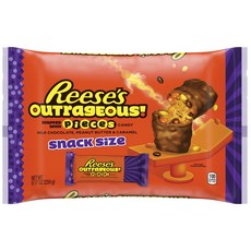 Reese's 太離譜了!牛奶巧克力 花生醬和焦糖零食尺寸, 1個, 259g