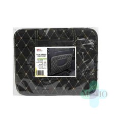 모모 차량 킥매트 블랙아이보리 차량용시트커버 자동차킥매트 뒷좌석보호매트, 1개