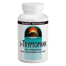 SOURCE NATURALS L-色胺酸維他命B6補充錠 500mg, 30顆, 1罐
