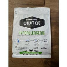 ownat 歐納特 低敏功能照護配方貓飼料 新鮮多種魚+水解鮭魚, 300g, 1個, 低敏