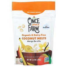 Once Upon A Farm 유기농 코코넛 멜트 유아용 망고 바닐라 28g(1oz) Farm (원스 어폰 어 팜), Once Upon A Farm, 유기농 코코넛 멜트,
