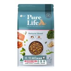 PURE LIFE 純境 無穀凍乾貓飼料 心血管保健 澳洲鮭魚 凍乾技術 全齡貓糧, 300g, 1包, 鮭魚