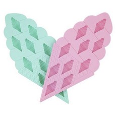 써니라이프 아이스 크림 얼음틀 2개입, Begonia Pink, Beach Turquoise