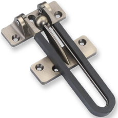 원블리스 이중잠금 현관문 안전고리, 블랙, 1개