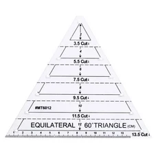커팅매트 1/2pcs 15cm 퀼트 패치 워크 눈금자 패브릭 천 절단 아크릴 바느질 DIY 뜨개질 공예 재단사 도구, [02] 1pc A