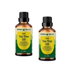스프링밸리 퓨어 티트리 오일 스킨 헬스 Spring Valley Pure Tea Tree Oil, 2개, 60ml