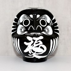 日本製 開運 彩繪 達摩 福神 不倒翁 群馬縣高崎生產 雙色 12cm, 1個