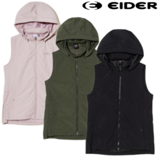 [정상가: 155 000원] 아이더 여성 조끼 간절기 방풍 베스트 허리스트링 후드탈부착 집업 일상 외출 운동 등산 캠핑 골프 여행 아웃도어 등산조끼