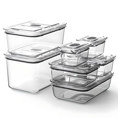 prepara 브루클린 트라이탄 밀폐용기 세트, 1세트, 밀폐용기 7p