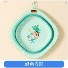 蠟筆小新 折疊方形水盆, 1個, 睡衣小新 方形 折疊盆,30*30*10cm