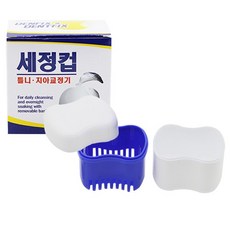 덴트픽스 틀니세정컵 틀니보관함 의치보관함 의치세정 기보관 기세척컵, 단품