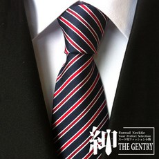 THE GENTRY 男性領帶，經典商務休閒斜紋設計，附贈精美禮盒