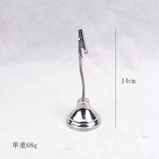 메탈 메모꽂이 2개 가격표 꽂이 실버 세트 명함 골드, Q. 실버 14cm 유연