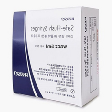 위고 일회용 멸균 식염수 주사기 세척용 Safe-Flush Syringe 5cc 30개입, 30개, 5ml