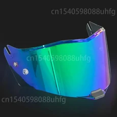 LS2 THUNDER 오토바이 헬멧 바이저용 오리지널 LS2 FF805 투명 크롬 레드 추가 쉴드, 07 Rainbow