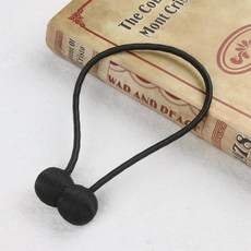 커튼 끈 자석 커튼고정 마그네틱 고정끈 커튼자석, 2개, 블랙