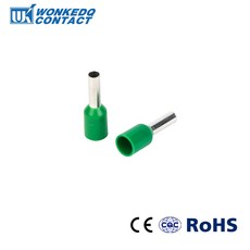 페룰 1000PCS 구리 압착 E4009 AWG E2508 커넥터 10MM 와이어 단자 E0508 E1008 22 0 E7508 8 E1508 3 절연, Copper green, E6010