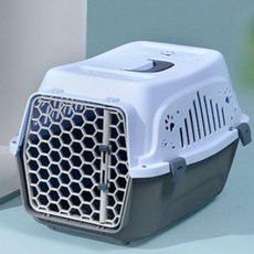 강아지 고양이 캔넬 케이지 이동가방, 1개, 블루