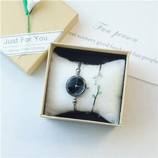 Ulzzang 簡約復古風手錶手鐲套組