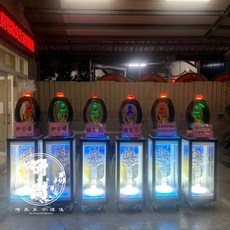 LED 3D燈光觀音造景佈置（一對）告別式擺飾 喪禮用品