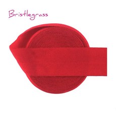 접밴드 BRISTLEGRASS-5 야드 스판덱스 밴드용 1인치 25mm 매트 비반짝이는 폴드 오버 고무줄 헤어 밴드 머리띠 드레스 바느질 트림 바이어스 테이프 타프웨빙 스트랩, Red, 5 Yards