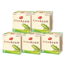 동서 한잔용 옥수수차 티백 50T, 50g, 50개입, 5개