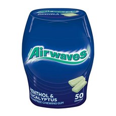 리글리 에어웨이브즈 무설탕껌 멘솔&유칼립투스 50개입, 1개