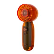 N12透視數顯暴風扇 硬核強風製冷透明風扇, 橙色:118*46.7*43.3mm