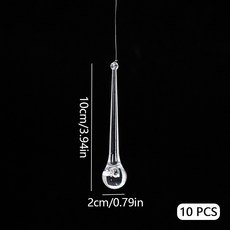 투명 아크릴 벌새 웨딩 장식 천장 액세서리 소품 2024개, [01] 10PC, [01] waterdrop