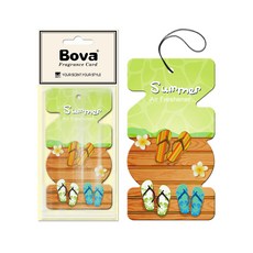 Bova 法柏 夏日香氛吊卡 台灣製造 車用衣櫥兩用香氛片 歐洲精油持久飄香, 15g, 春之風, Lime Basil