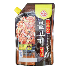 오뚜기 고추장 불고기 양념 스파우트팩 500g 닭갈비 떡볶이, 오뚜기 고추장 불고기 양념 스파우트팩 500g 1개 닭