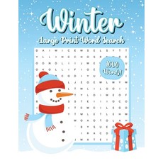 (영문도서) Winter Word Search 1000 Words Word Find Puzzle Book: Winter Activity Book for... Paperback, Laura Bidden, English, 9789241534178