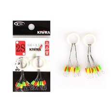 키우라 일자형 찌멈춤고무 KW-103 찌스토퍼 찌고무, 4S(40개입)