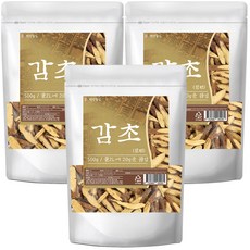 건강중심 말린 감초 슬라이스, 500g, 3개