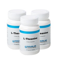 DOUGLAS LABORATORIES L-茶氨酸素食膠囊, 60 件, 3個