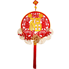 新年掛飾 接財神飾品, 32cm迎春接掛飾