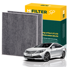 하이필터 현대 자동차 그랜저 활성탄 에어컨필터, 2개, 그랜저 HG FL HI-B002