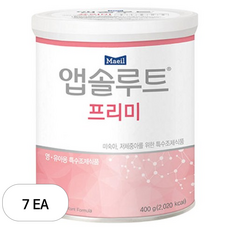 매일유업 앱솔루트 프리미 분유, 400g, 7개